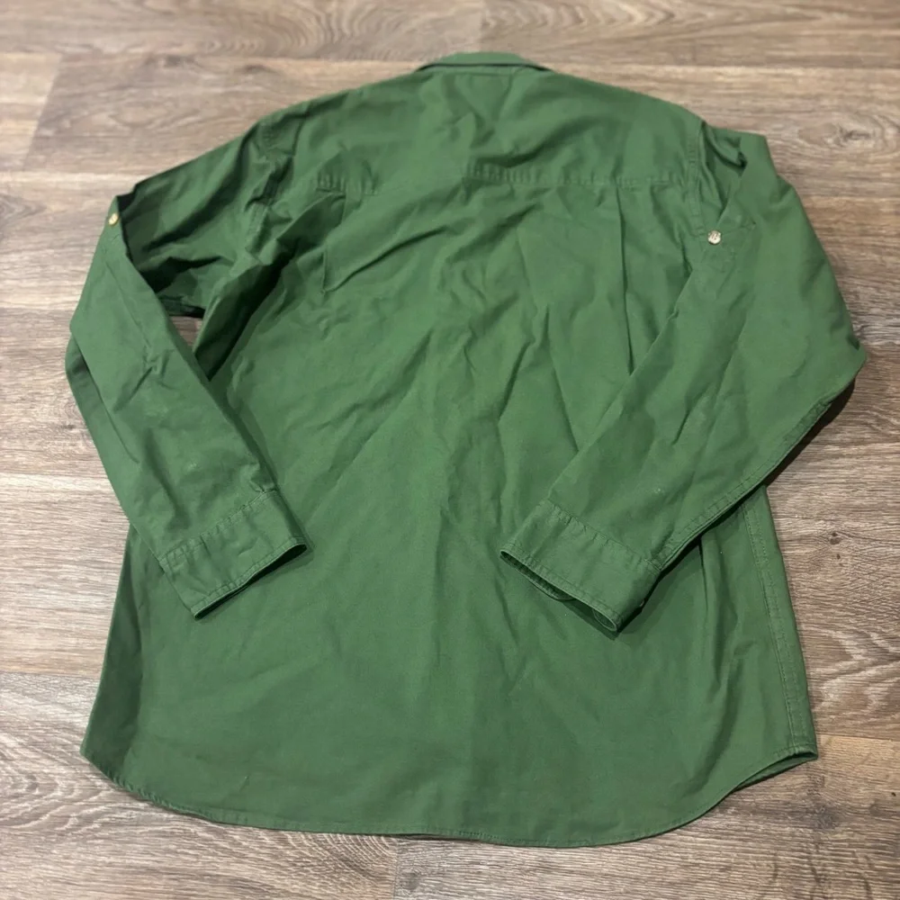 TAG Safari Trail Shirt Women’s S Green LS Utility Outdoor Button Down Gorpcore - Picture 2 of 5